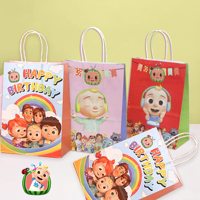 Party Favor Bag - Набор подарочных сумок для вечеринки Cocomelons,